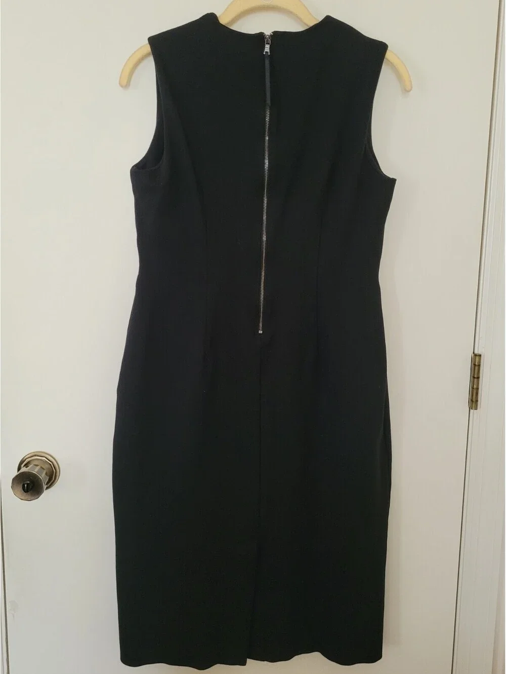 Spanx The Perfect Sheath in Classic Black Ponte Sleeveless Dress Med Bodycon